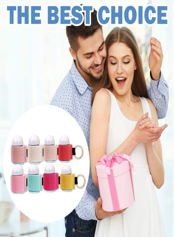 LUCKINEE 4PCS Lip balm Holder Keychain Bulk Lip Gloss Holder Key chain Lipstick Holder KeyChian Mini Lip Balm Holder Compatible with ChapStick, Summer Fridays - Image 2